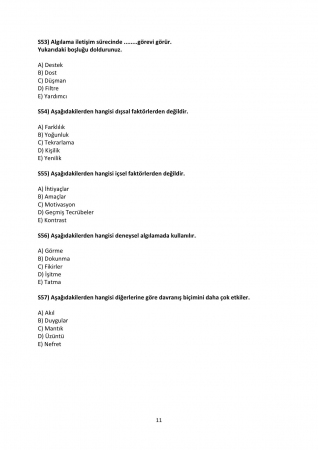 Etkili İletişim Dersi Final Soruları