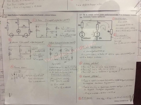 E.E.M. nin Temelleri -2 Vize Soruları ve Çözümleri - 2017