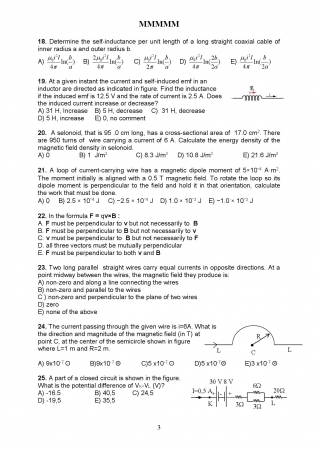 Physics - 2 Second Midterm