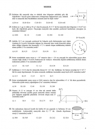 Fizik -2 Arasinav -2 Soruları