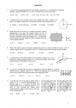 Physics -2 Midterm -2 Questions