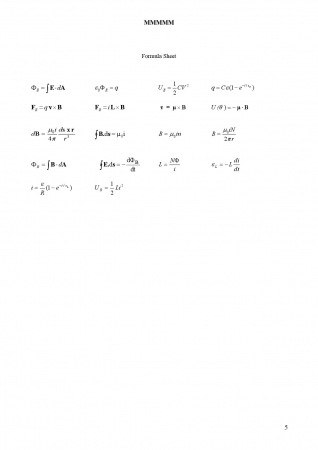 Physics - 2 Final Exam Questions