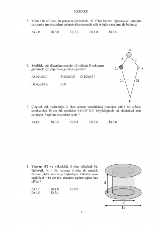 Fizik -2 Arasınav Soruları