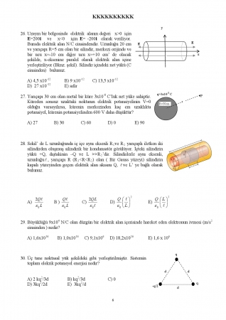 Fizik -2 Arasınav Soruları ve Cevapları