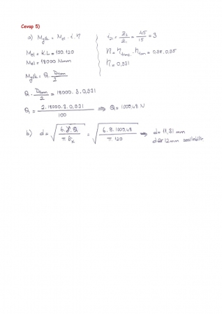 Transport Tekniği Sınav Soruları ve Cevapları
