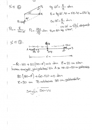Makine Mühendisliğine Giriş Vize Soruları ve Cevapları