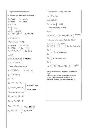 Bilgisayar Destekli Termodinamik Analiz Dersi Vize Soruları ve Cevapları