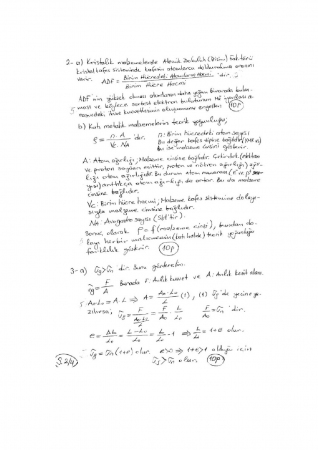 Malzeme Bilgisi Yıl İçi Sınav Soruları ve Cevapları