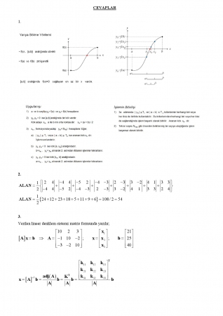 Sayısal Çözümleme Arasınav Soruları ve Cevapları