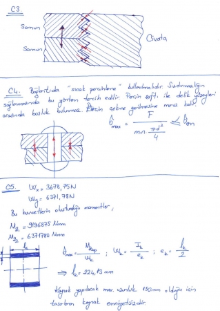 Makina Elemanları -1 Vize Sınav Soruları ve Cevapları
