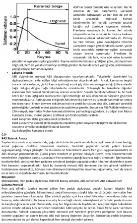 Mekatronik Taşıt ve Güvenlik Sistemleri Dersi Vize Soruları ve Cevapları