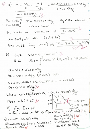Termodinamik Vize Soruları ve Cevapları