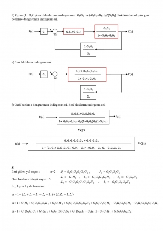 Sistem Dinamiği ve Kontrol Dersi Vize Sınav Soruları ve Cevapları