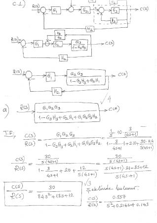 Sistem Dinamiği Ve Kontrol Dersi Final Sınav Soruları Ve Cevapları