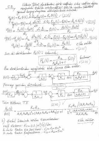 Sistem Dinamiği Ve Kontrol Dersi Final Sınav Soruları Ve Cevapları
