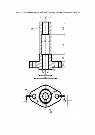 Teknik Resim Dersi Final Soruları ve Cevapları