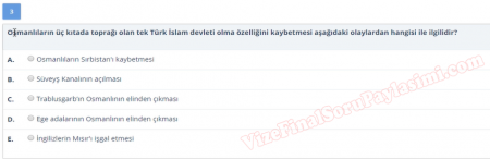 Atatürk İlkeleri ve İnkılap Tarihi Vize Soruları -  Yaz Okulu