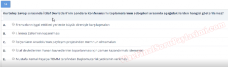 Atatürk İlkeleri ve İnkılap Tarihi Vize Soruları -  Yaz Okulu