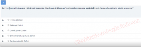 Atatürk İlkeleri ve İnkılap Tarihi Vize Soruları -  Yaz Okulu