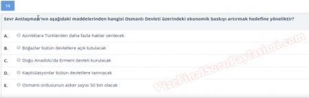 Atatürk İlkeleri ve İnkılap Tarihi Vize Soruları -  Yaz Okulu
