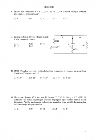 Fizik -2 Ara Sınav Soruları