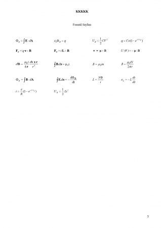 Fizik -2 Genel Sınav Soruları