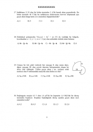Fizik -2 Final Soruları 