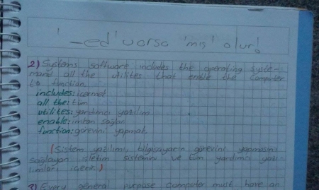 Bilgisayar Mühendisliği İçin Mesleki İngilizce -1 Ders Notu