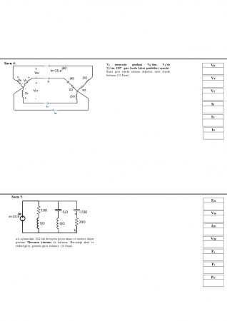 Elektrik Elektronik Mühendisliğinin Temelleri Bütünleme Soruları