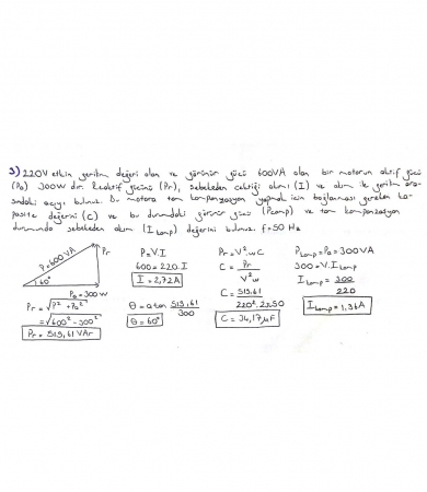 Elektrik Elektronik Mühendisliğinin Temelleri Final Soruları ve Cevapları
