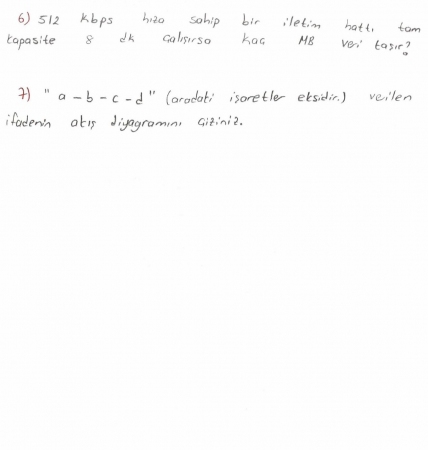 Bilgisayar Biliminin Temelleri Vize Soruları ve Cevapları