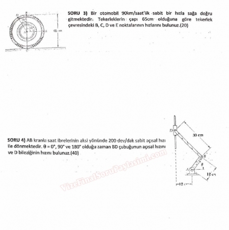 Dinamik Dersi Final Soruları