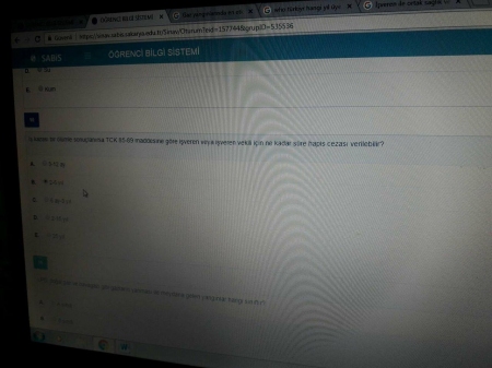 İş Sağlığı ve Güvenliği Quiz Soruları