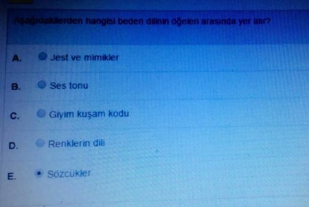 İletişim Teknikleri Dersi Kısa Sınav Soruları