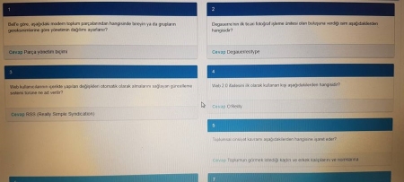 İletişim Teknikleri Dersi Quiz Soruları