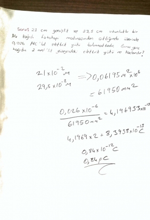 Fizik -2 Sınav Hazırlık Soruları ve Cevapları