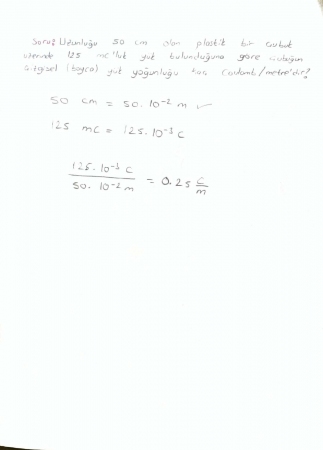 Fizik -2 Sınav Hazırlık Soruları ve Cevapları