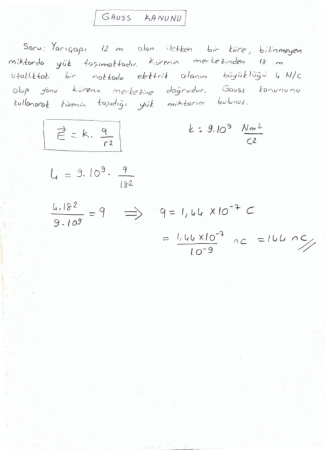 Fizik -2 Sınav Hazırlık Soruları ve Cevapları