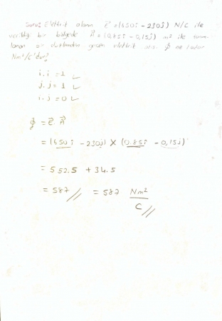 Fizik -2 Sınav Hazırlık Soruları ve Cevapları