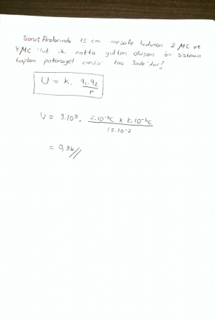 Fizik -2 Sınav Hazırlık Soruları ve Cevapları