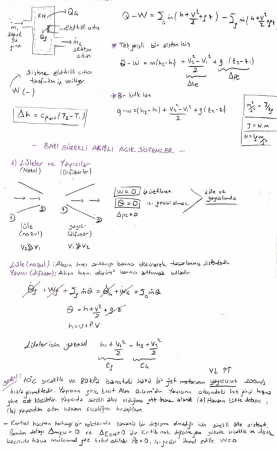 Kontrol Hacimleri İçin Kütle ve Enerji Çözümlemesi 