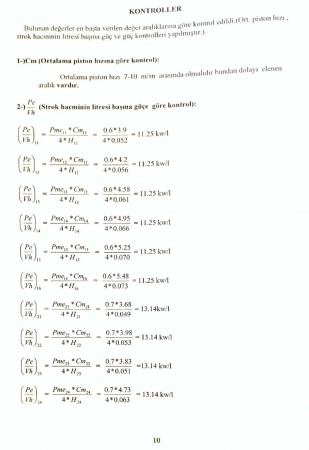 Benzinli Motor Tasarımı