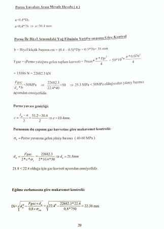 Benzinli Motor Tasarımı
