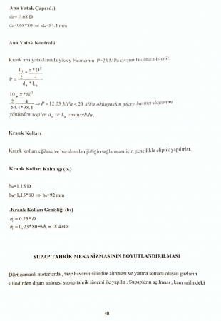 Benzinli Motor Tasarımı