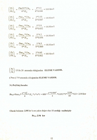 Benzinli Motor Tasarımı