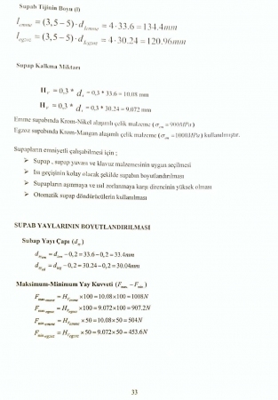 Benzinli Motor Tasarımı