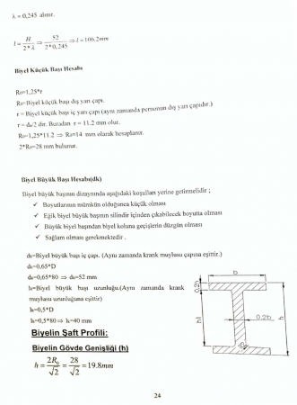 Benzinli Motor Tasarımı