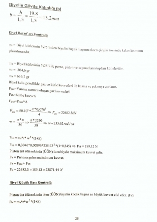 Benzinli Motor Tasarımı