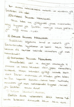 Aşınma Mekanizmaları