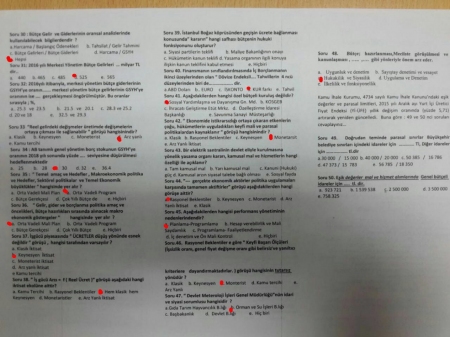 Bütçe Dersi Final Soruları - Test